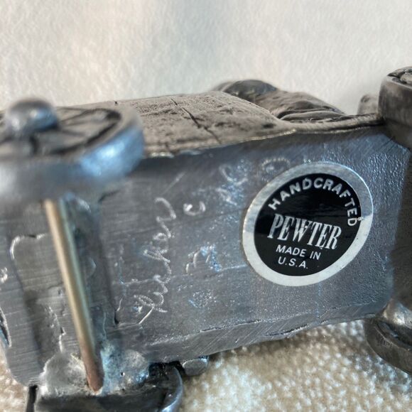 Michael‎ Ricker Pewter "Bob" TD7 Park City Train Depot Boy/Soap Box Derby 1981 - Picture 7 of 8